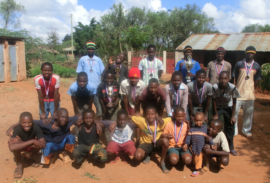 Fußballjungs von Taveta